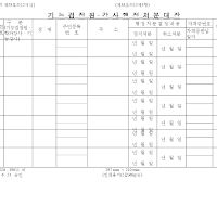 기능검정원.강사행정처분대장 기능검정원.강사행정처분대장